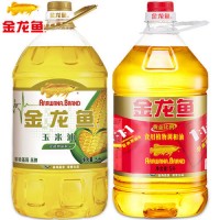 {送400ml*2}金龍魚黃金比例調(diào)和油5L*2 食用油健康植物調(diào)和油10升